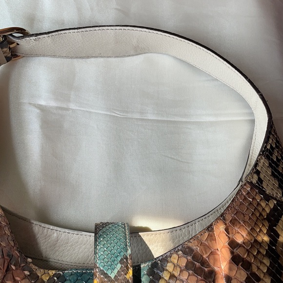 Gucci Tote Jackie Purse Python Leather Hobo Bag - Picture 5 of 6